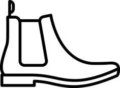 Leather Chelsea Boots Icon Svg Vector, Free Vectors File